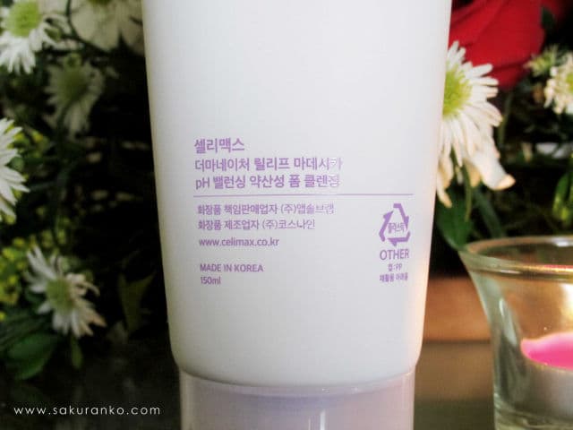 CELIMAX Derma Nature Relief Madecica PH Balancing Foam Cleansing review photo by Sakuranko