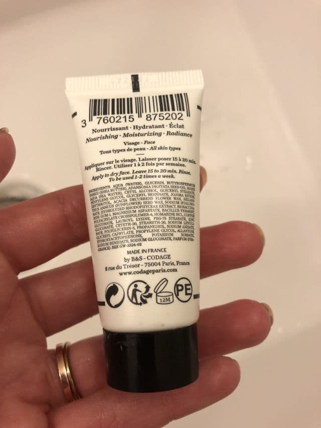 Codage Moisturizing Mask review photo by SopranoSally