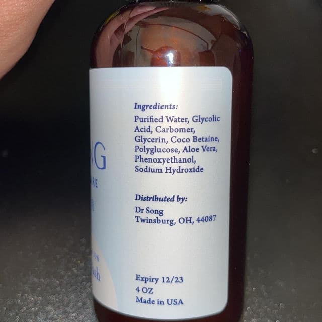 Dr Song Glycolic Acid Cleanser review photo by aashpickett