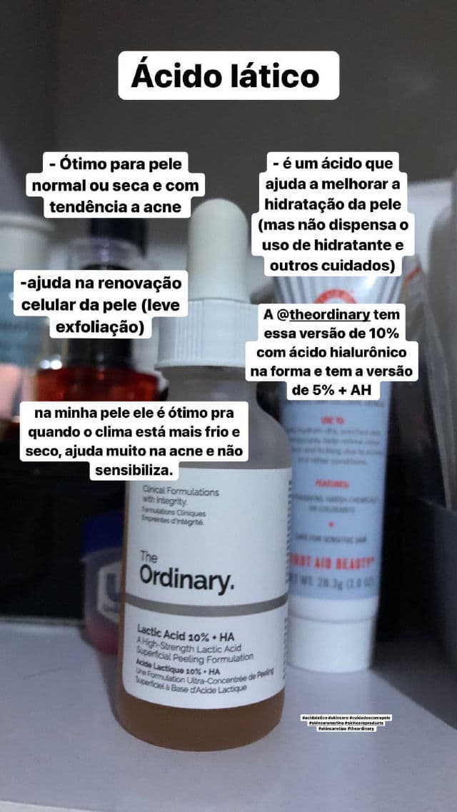 The Ordinary Lactic Acid 10% + HA 2% review photo by camilaguimaraes