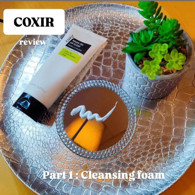 Coxir Green Tea PH Clear Foam Cleanser review photo by kbeautysandra
