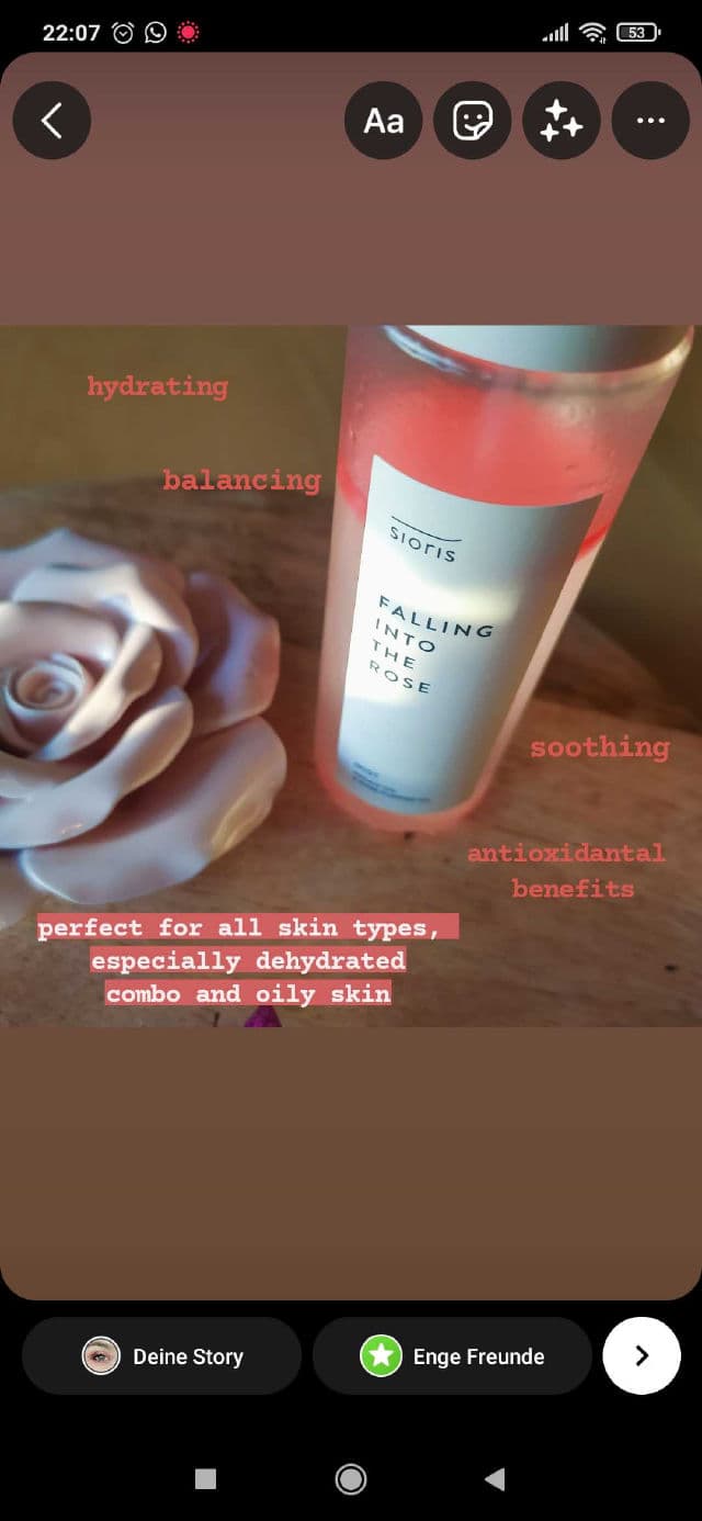 Sioris Falling Into The Rose Mist review photo by kbeautysandra