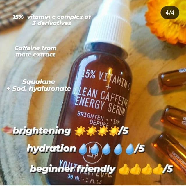15% Vitamin C + Clean Caffeine Energy Serum product review