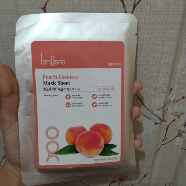 Langsre Peach Essence Mask Sheet review photo by Behindthedew