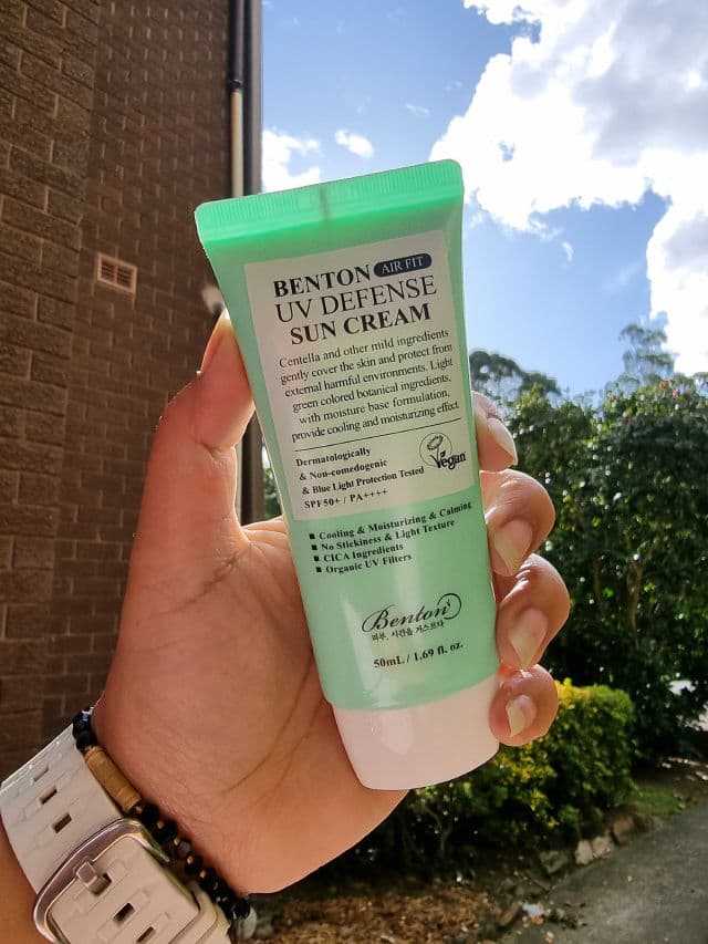 BENTON Air Fit UV Defense Sun Cream SPF 50+ PA++++ review photo by Prabh