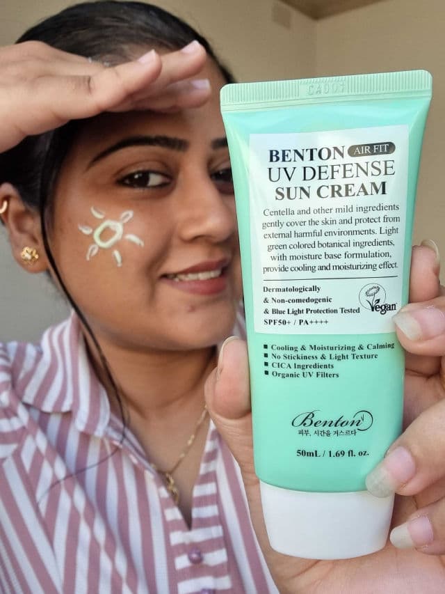 BENTON Air Fit UV Defense Sun Cream SPF 50+ PA++++ review photo by Prabh