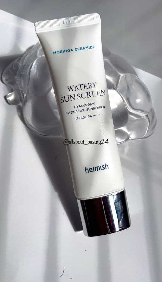 Heimish Moringa Ceramide Hyaluronic Hydrating Watery Sunscreen SPF50+ PA++++ review photo by TDK