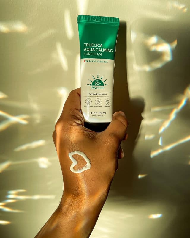 Truecica Aqua Calming Sun Cream SPF50+PA++++ product review