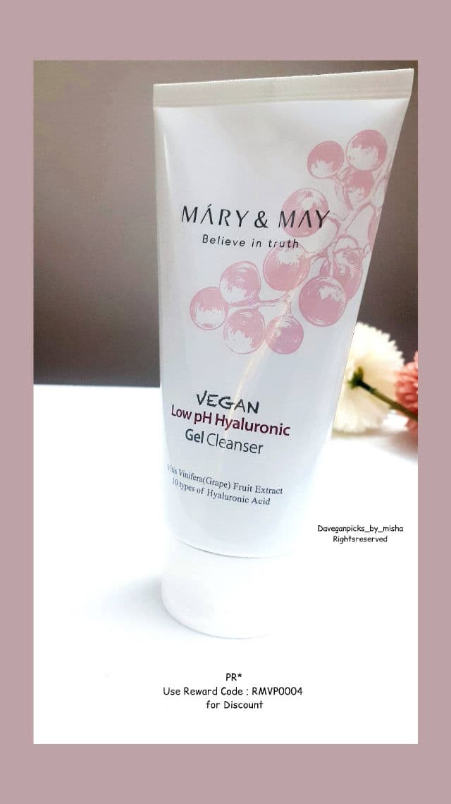 Mary&May Vegan Low pH Hyaluronic Gel Cleanser review photo by Daveganpicksbymisha