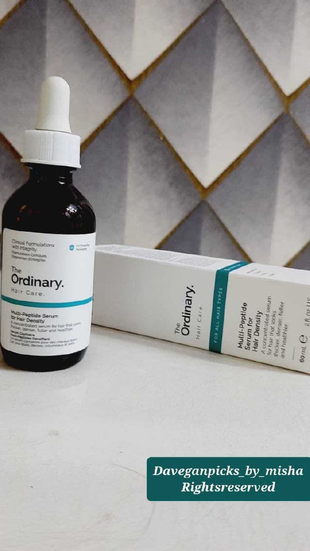 The Ordinary Multi-Peptide Serum for Hair Density review photo by Daveganpicksbymisha