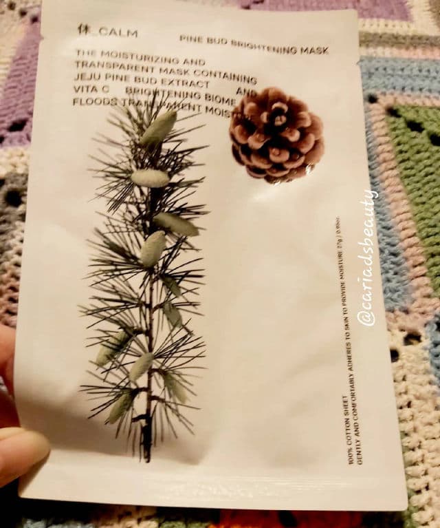 Hue Calm Pine Bud Brightening Mask review photo by cariadsbeauty