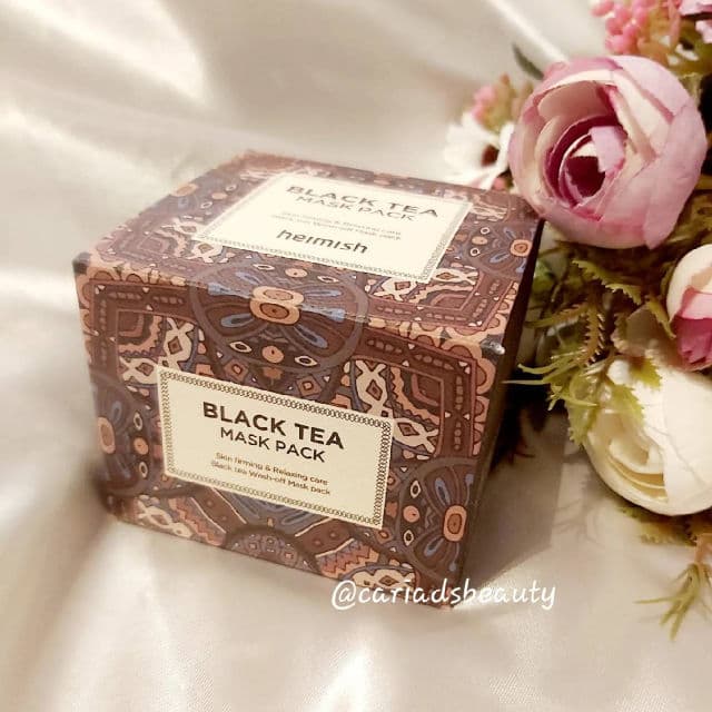 Heimish Black Tea Mask Pack review photo by cariadsbeauty