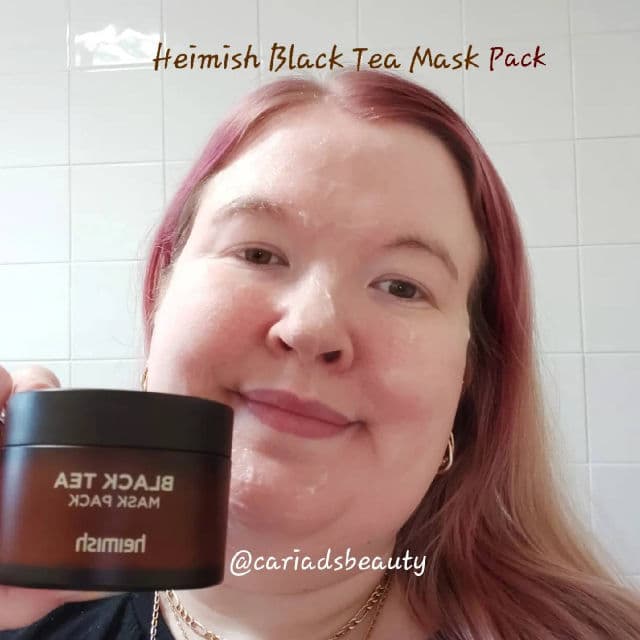 Heimish Black Tea Mask Pack review photo by cariadsbeauty