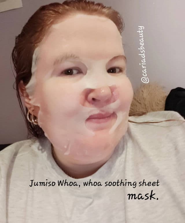 Jumiso Whoa Whoa Soothing Mask review photo by cariadsbeauty