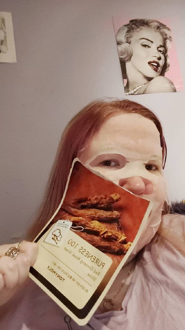 TONYMOLY Red Ginseng Mask Sheet review photo by cariadsbeauty