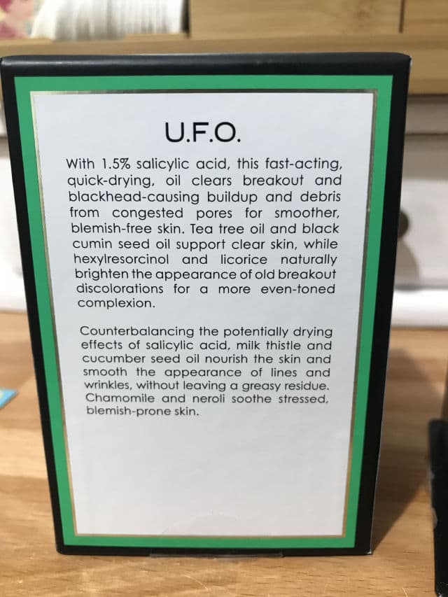 Sunday Riley U.F.O. Ultra-Clarifying Face Oil review photo by sugarvogue