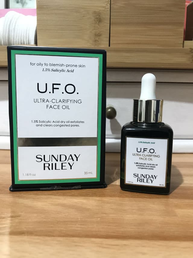 Sunday Riley U.F.O. Ultra-Clarifying Face Oil review photo by sugarvogue