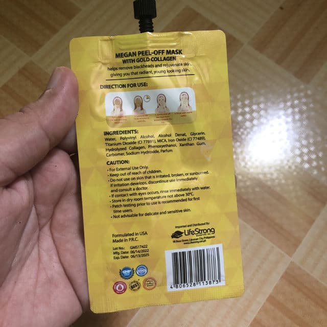 Megan Peel Off Mask with Gold Collagen review photo by Yssaaa