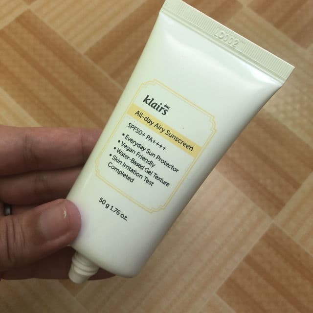 All-day Airy Sunscreen SPF50+ PA++++ product review