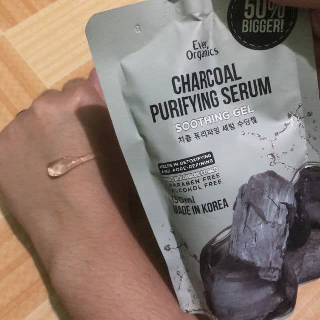 Ever Organics Charcoal Purifying Serum Soothing Gel review photo by Yssaaa