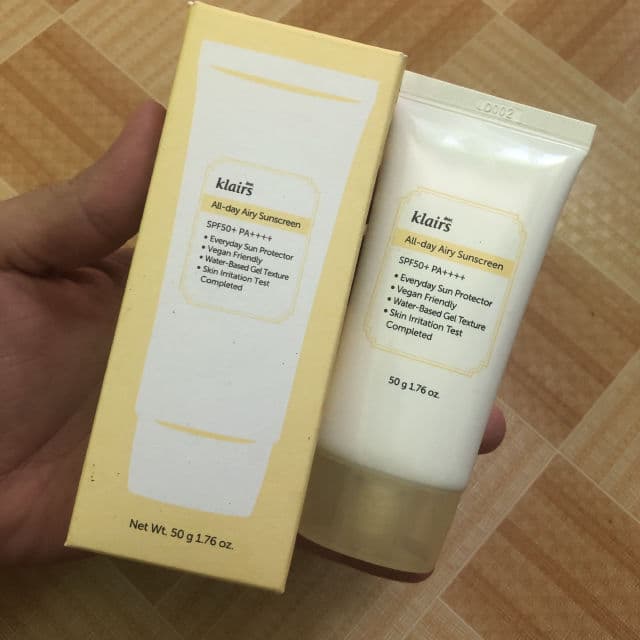 All-day Airy Sunscreen SPF50+ PA++++ product review