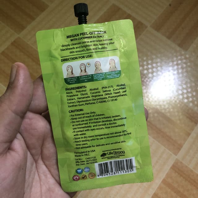 Megan Cucumber Peel Off Gel Mask review photo by Yssaaa
