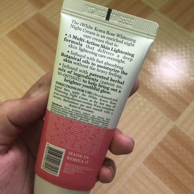 Rose Whitening Night Cream product review
