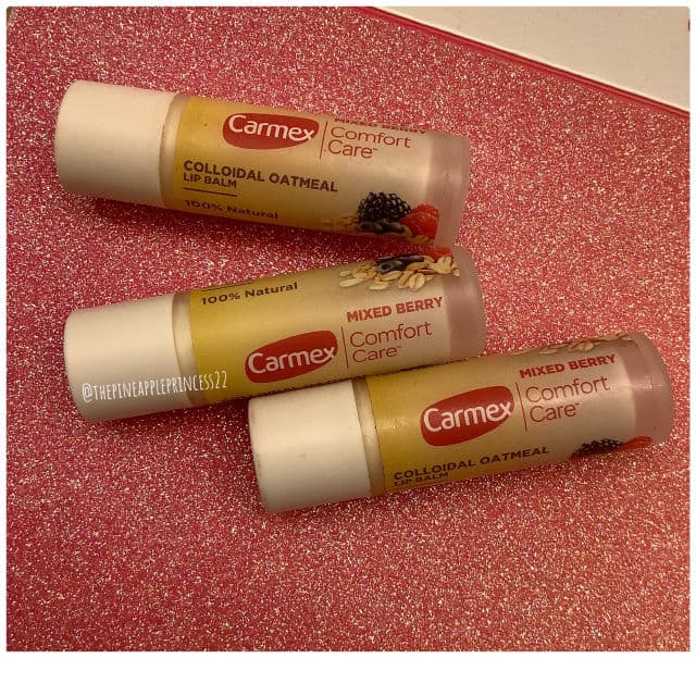Carmex Comfort Care Colloidal Oatmeal Lip Balm - Mixed Berry review photo by thePineapplePrincess
