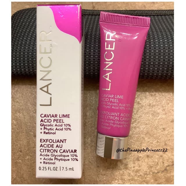 Lancer Skincare Caviar Lime Acid Peel review photo by thePineapplePrincess