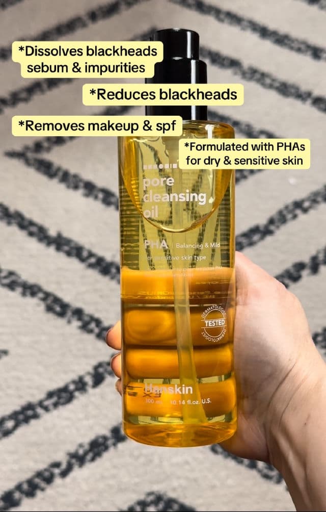 HANSKIN Pore Cleansing Oil PHA review photo by luv2much