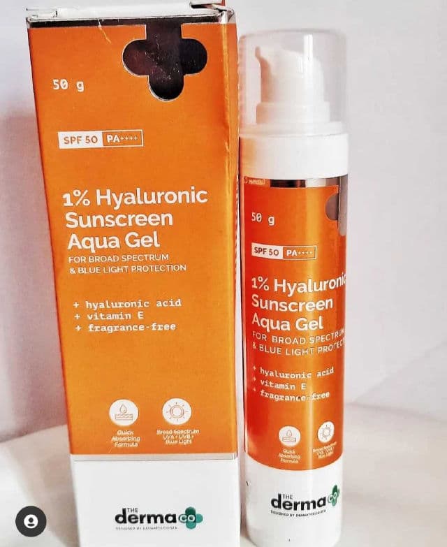 The Derma Co. 1% Hyaluronic Sunscreen Aqua Gel SPF50 PA++++ review photo by shilps