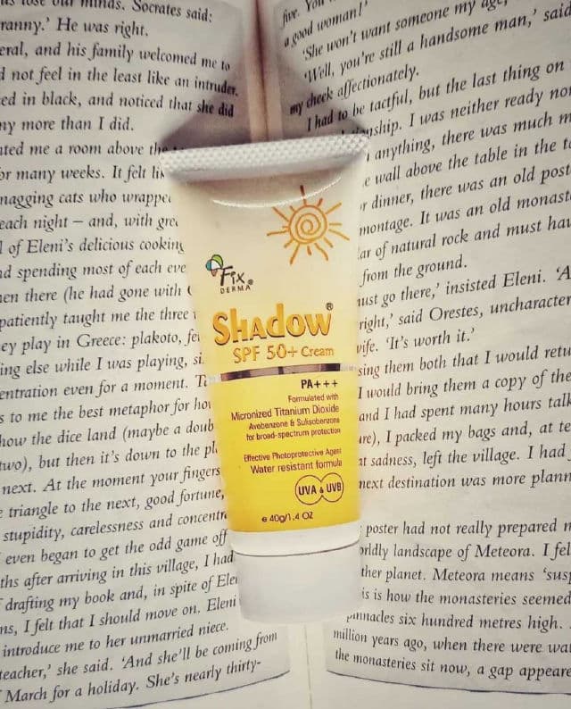 FixDerma Shadow SPF 50 + Cream review photo by shilpinaik