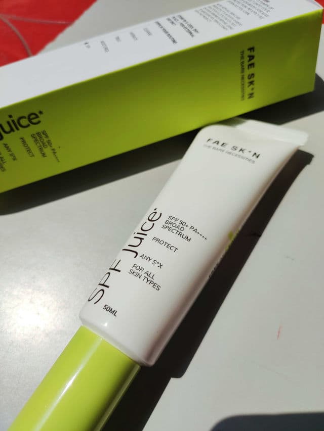 FAE Beauty SPF Juice - SPF 50+ PA++++ review photo by vyshu