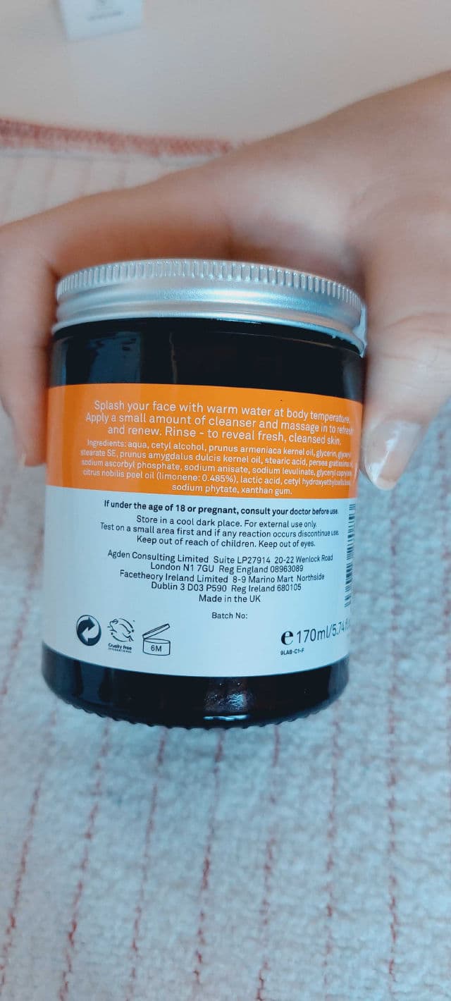 facetheory Vitamin C Cream Cleanser C1 review photo by xokera81