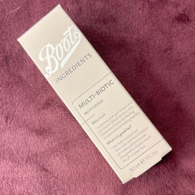 Boots Ingredients Multi-Biotic Moisturiser review photo by therealchelsea