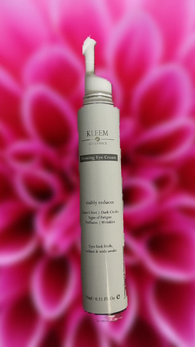 Kleem Organics Firming Eye Cream review photo by therealchelsea