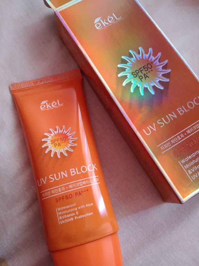 ekel UV Sun Block with SPF 50/ PA+++ review photo by ChloeSkinCare