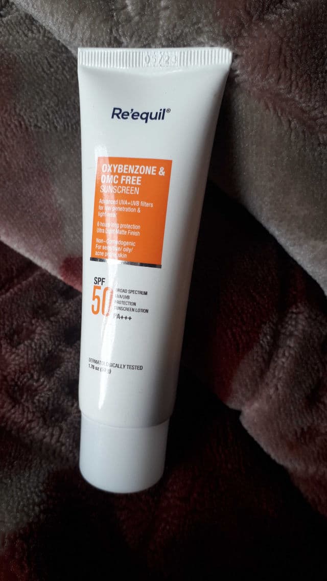 Re'equil Oxybenzone & OMC Free Sunscreen SPF 50 review photo by JanviV