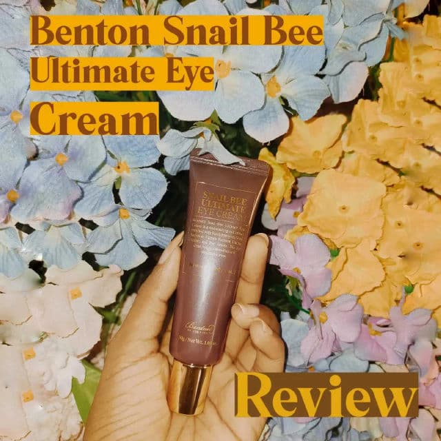 BENTON Snail Bee Ultimate Eye Cream review photo by Scarrr