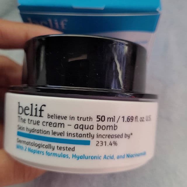 belif The True Cream Aqua Bomb review photo by tjguida