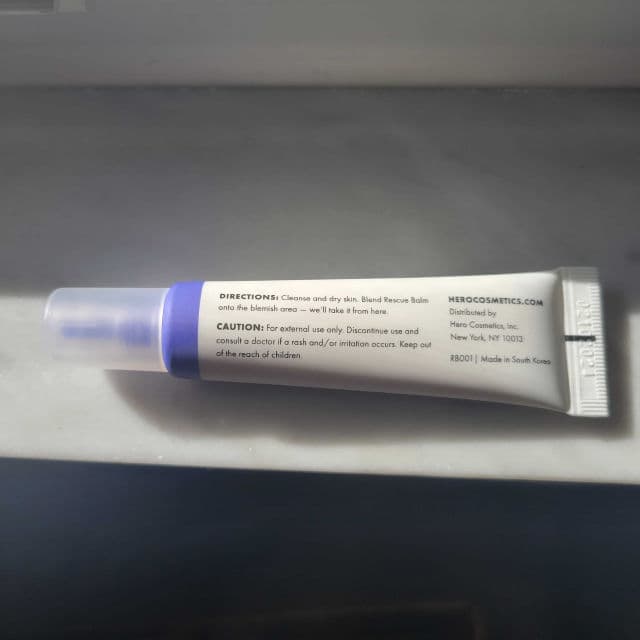 Hero Cosmetics Rescue Balm review photo by tjguida