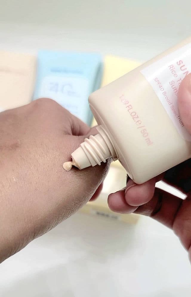 THANK YOU FARMER Sun Project Rice Tinted Mineral Sunscreen SPF40 review photo by tjguida