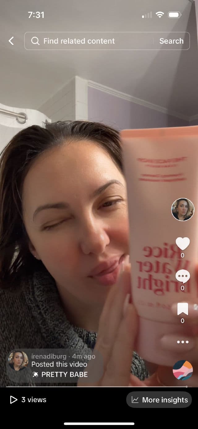 THE FACE SHOP Rice Water Bright Foaming Cleanser review photo by irrine