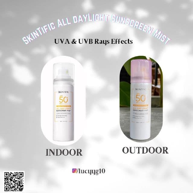 Skintific All Day Light Sunscreen Mist SPF 50+ PA++++ review photo by lucyyg10