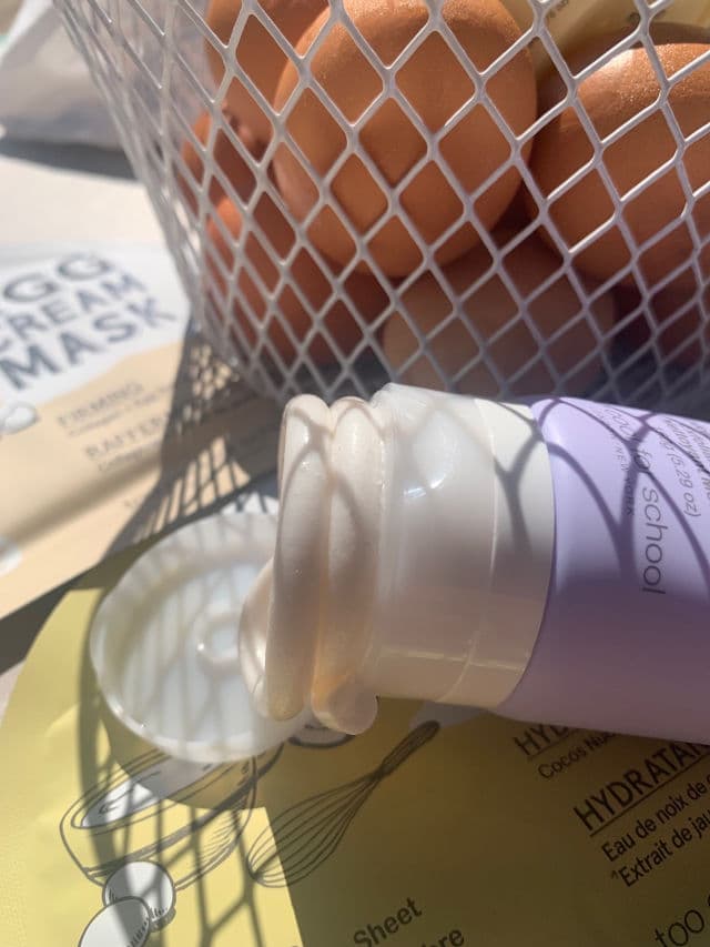 TOO COOL FOR SCHOOL Egg-zyme Whipped Foam Enzyme Exfoliation Foam Cleanser review photo by BoxyLady