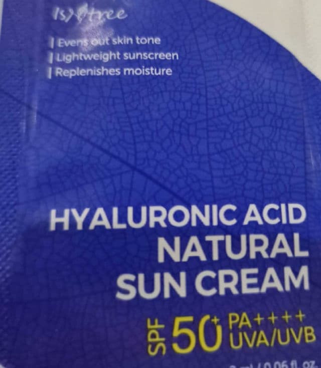 Hyaluronic Acid Natural Sun Cream SPF50+ PA++++ product review