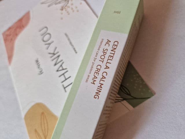 Centella Calming AC Spot Cream product review