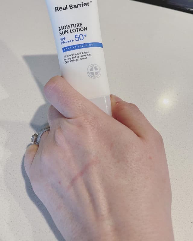 Real Barrier Moisture Sun Lotion SPF50+ PA++++  review photo by rawreviewsca