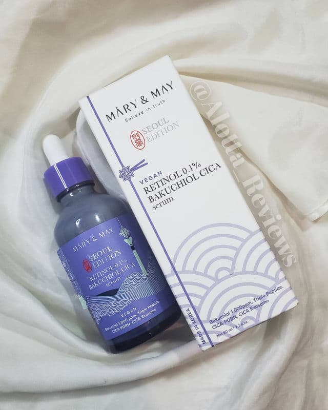 Mary&May Retinol 0.1% Bakuchiol Cica Serum review photo by AlottaxReviews