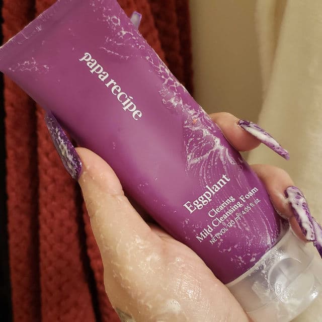 PAPA RECIPE Eggplant Clearing Mild Cleansing Foam review photo by AlottaxReviews